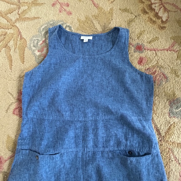 Pure J. Jill Seamed Linen Dress – Size Small – Deep River Multi – EUC - Picture 7 of 9